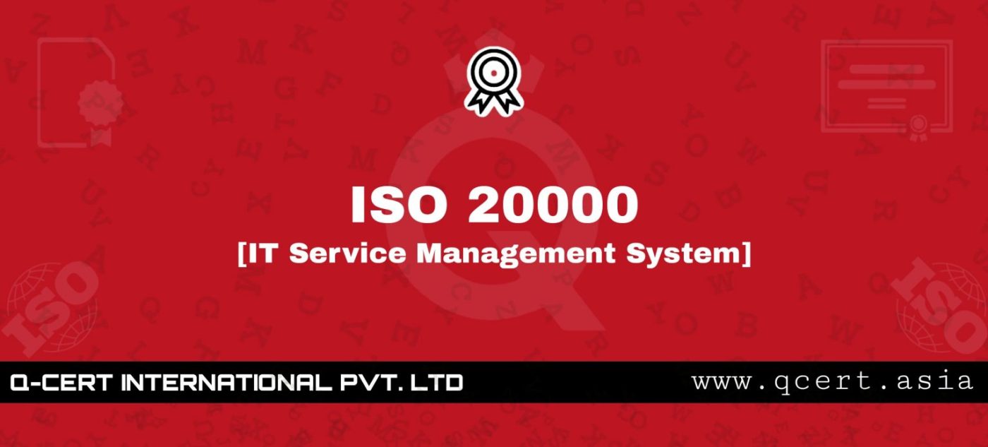 ISO 20000 IT service management certification by Q-Cert Asia in Pakistan